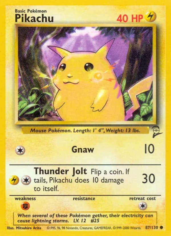 Pikachu card image