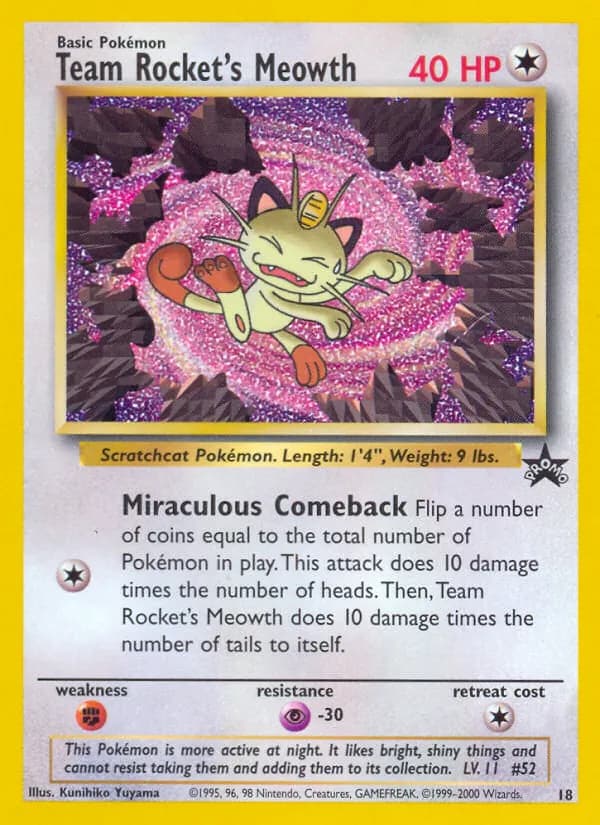 Team Rocket's Meowth card image