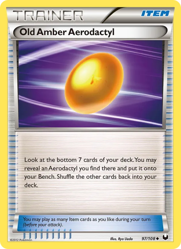 Old Amber Aerodactyl card image