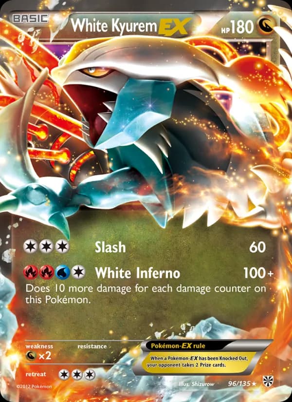 White Kyurem-EX card image