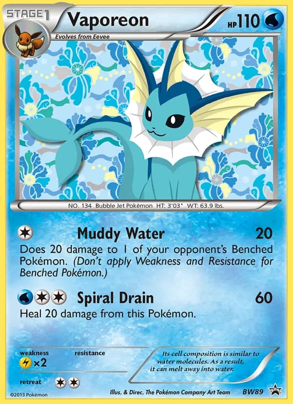 Vaporeon card image