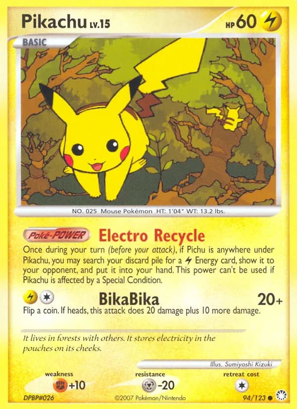 Pikachu card image