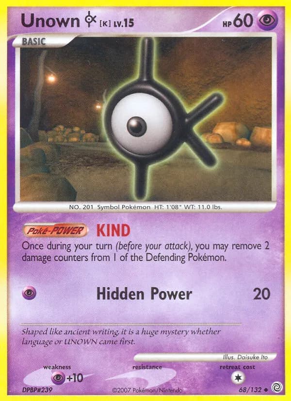 Unown K card image