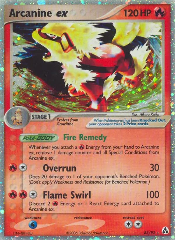 Arcanine ex card image