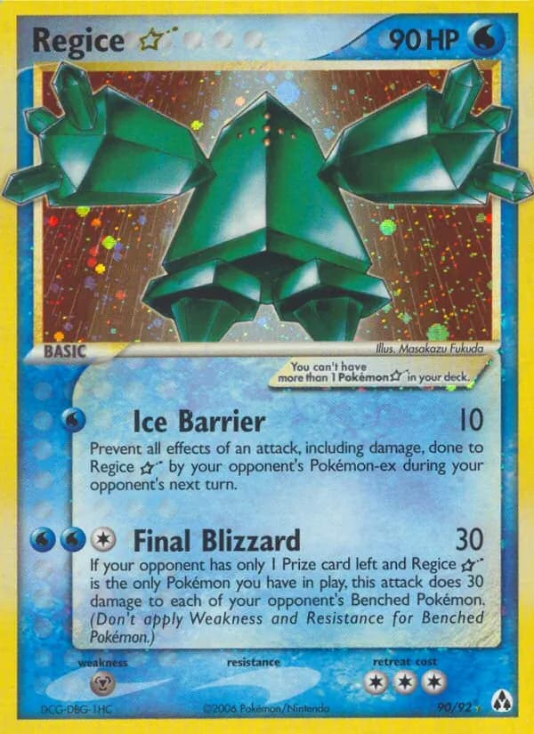 Regice ☆ card image