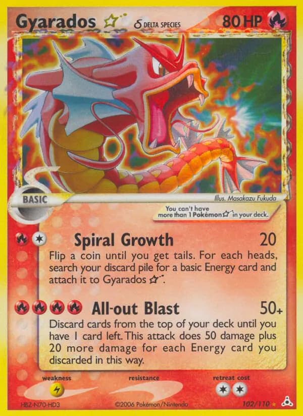 Gyarados ☆ δ card image