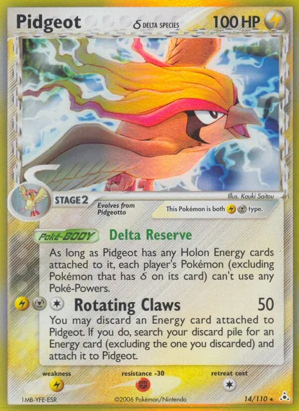 Pidgeot δ card image