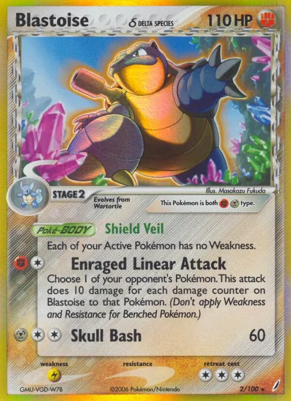 Blastoise δ card image