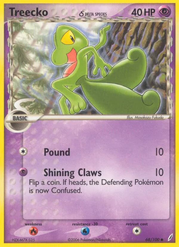 Treecko δ card image