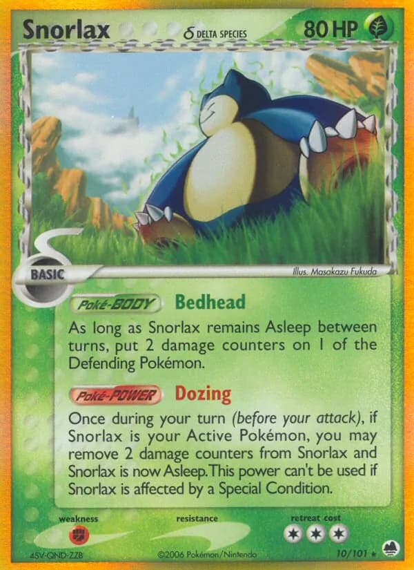Snorlax δ card image
