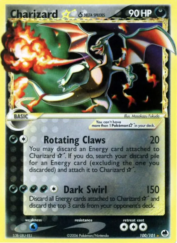 Charizard ☆ δ card image