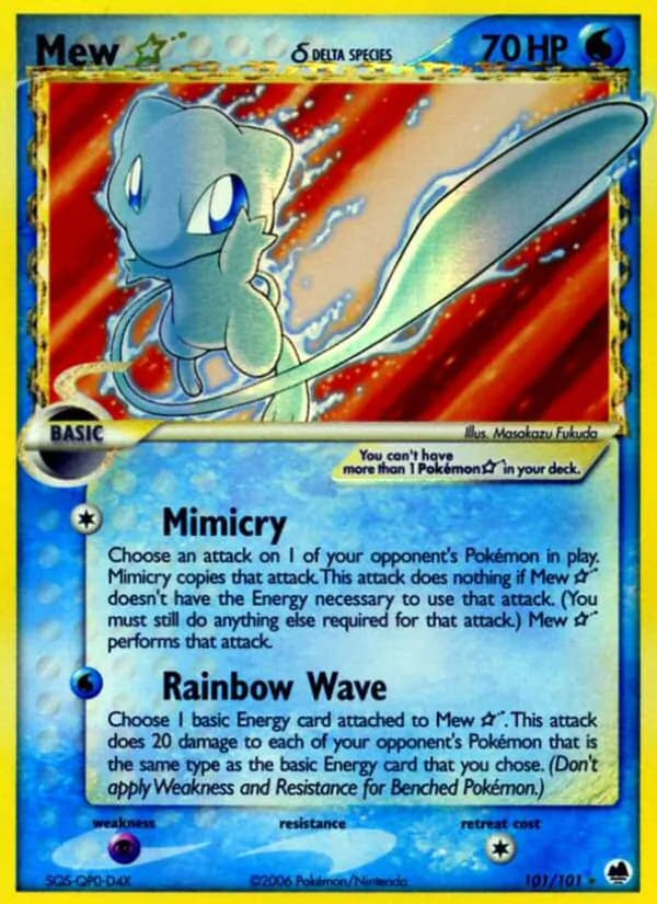 Mew ☆ δ card image
