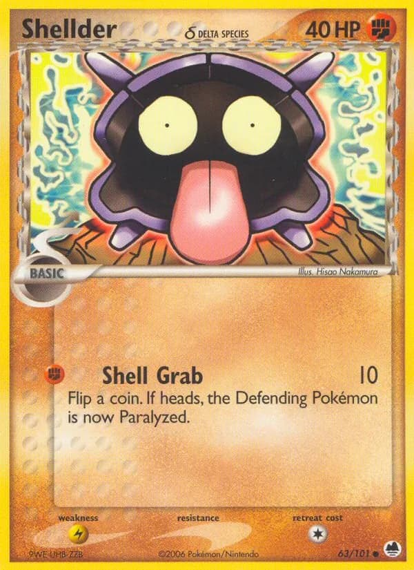 Shellder δ card image