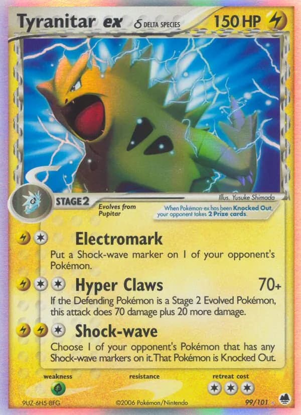 Tyranitar ex δ card image