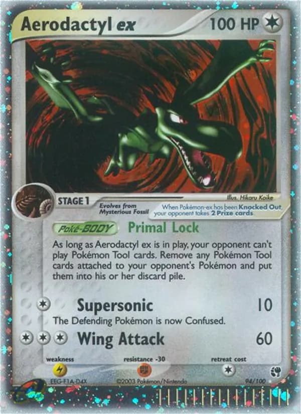 Aerodactyl ex card image