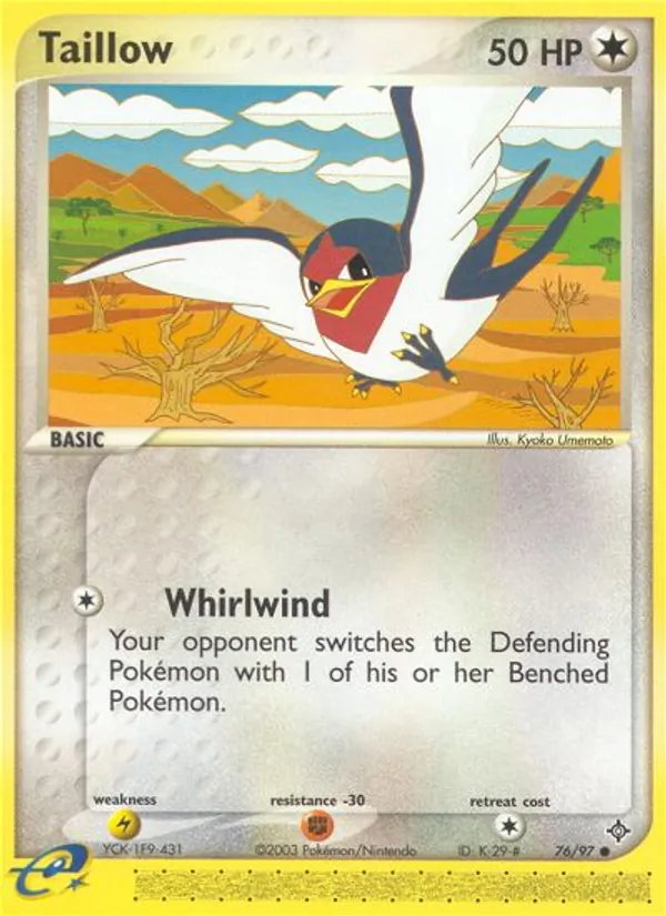 Taillow card image