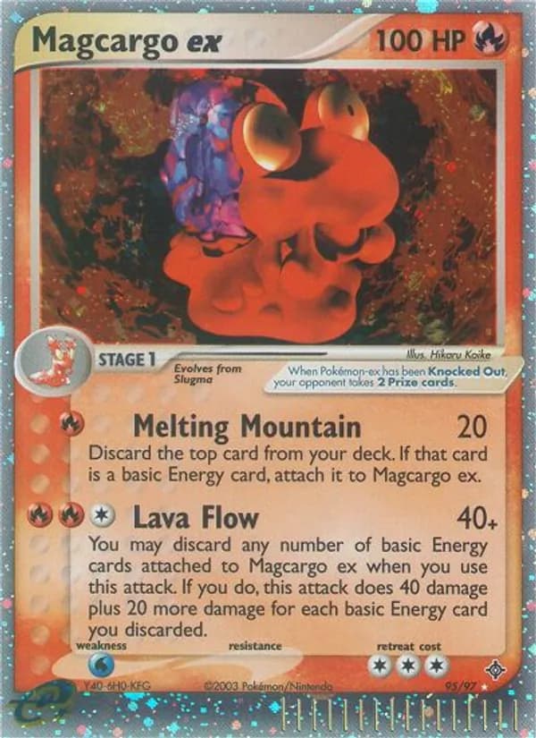 Magcargo ex card image