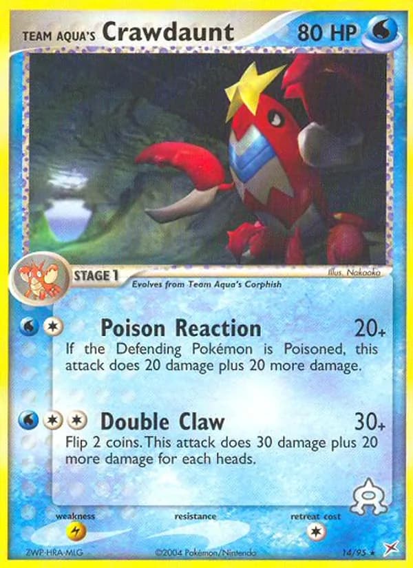 Team Aqua's Crawdaunt card image