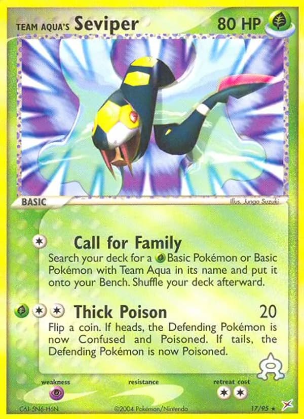 Team Aqua's Seviper card image
