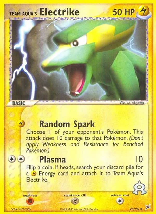 Team Aqua's Electrike card image