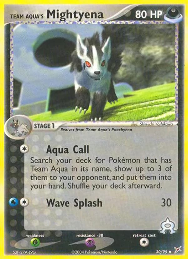 Team Aqua's Mightyena card image