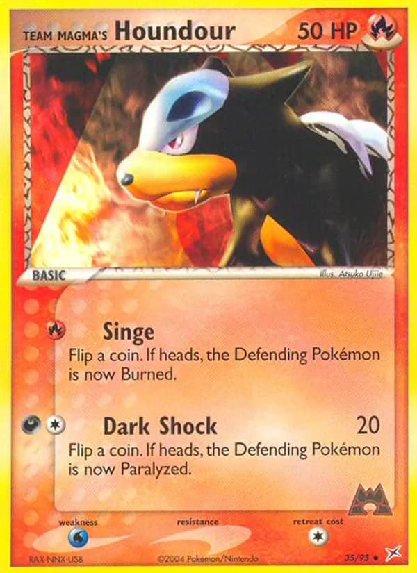 Team Magma's Houndour card image