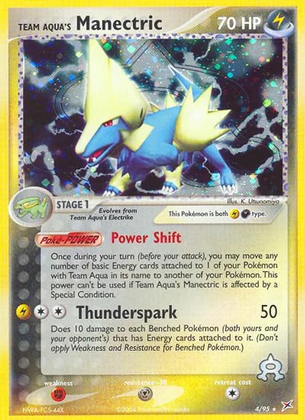 Team Aqua's Manectric card image