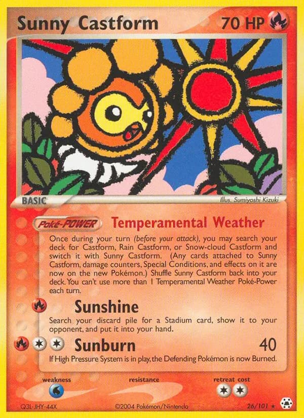 Sunny Castform card image