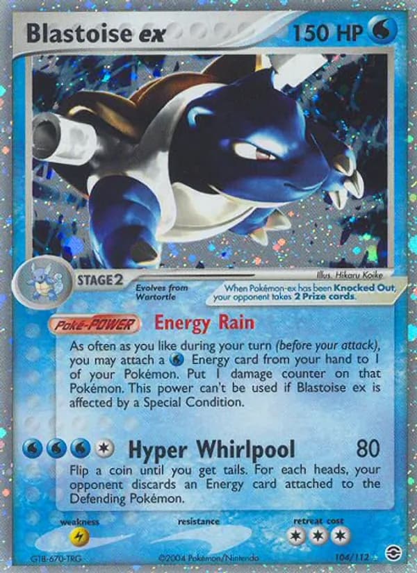 Blastoise ex card image
