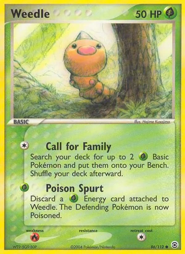 Weedle card image