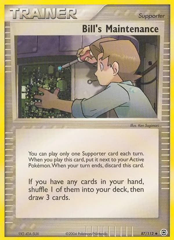 Bill's Maintenance card image