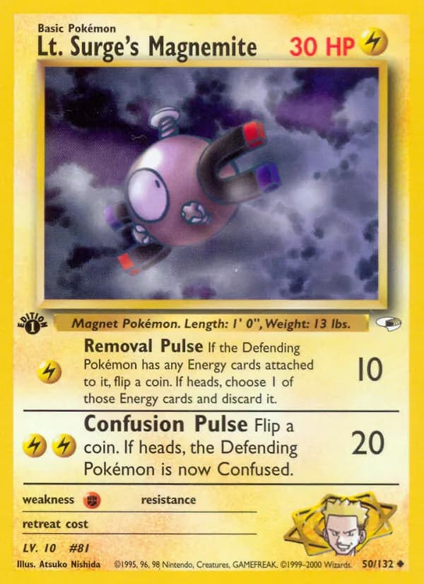 Lt. Surge's Magnemite card image