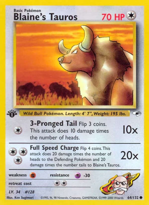 Blaine's Tauros card image