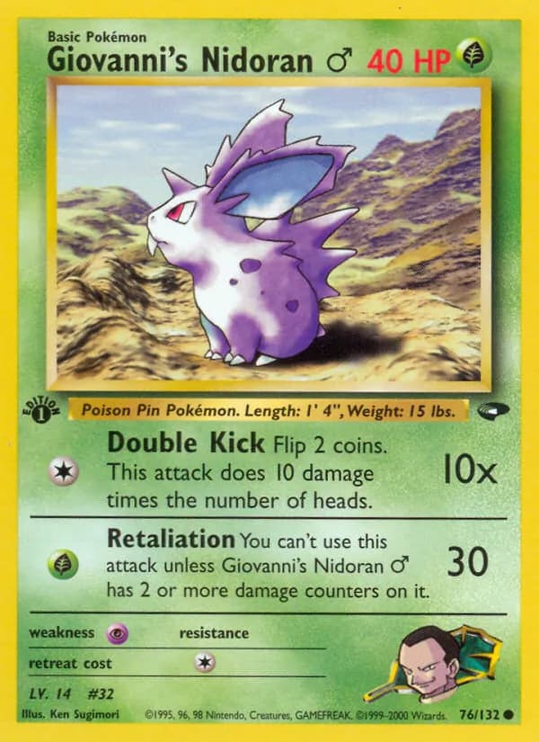 Giovanni's Nidoran ♂ card image