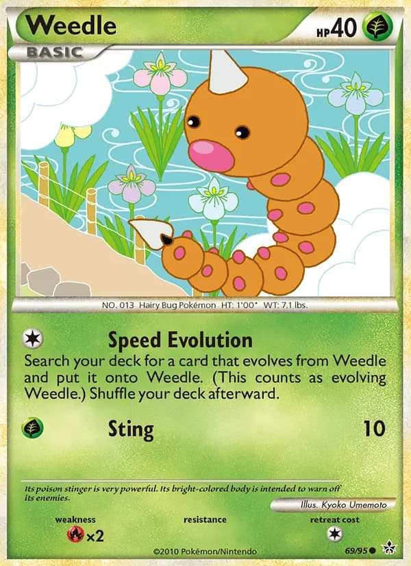 Weedle card image