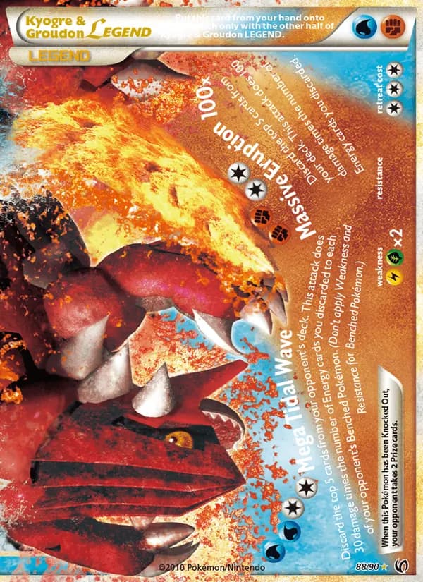 Kyogre & Groudon LEGEND card image