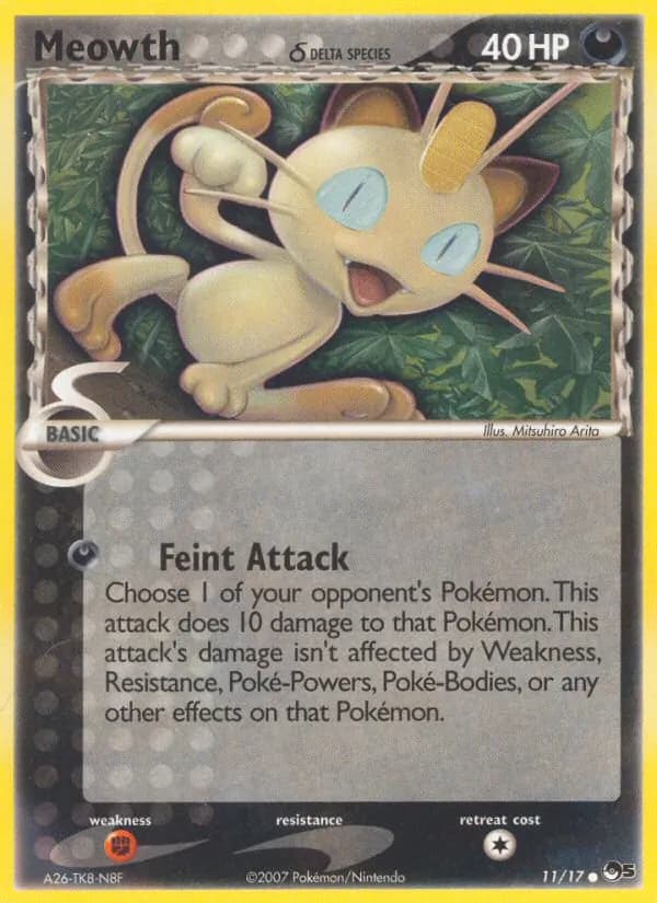 Meowth δ card image