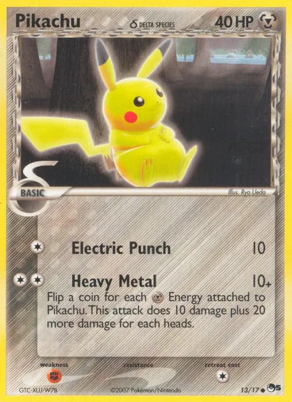 Pikachu δ card image