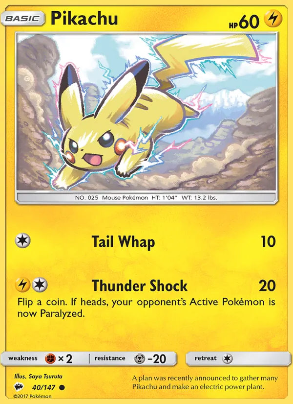 Pikachu card image