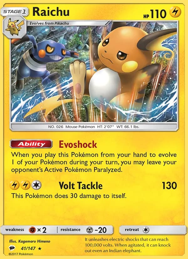Raichu card image