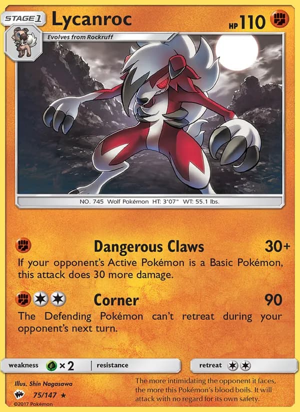 Lycanroc card image