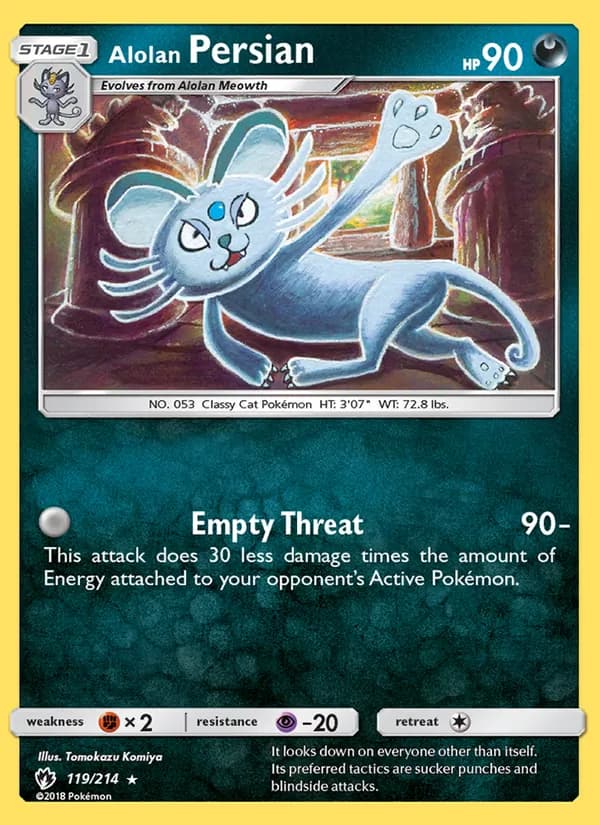 Alolan Persian card image