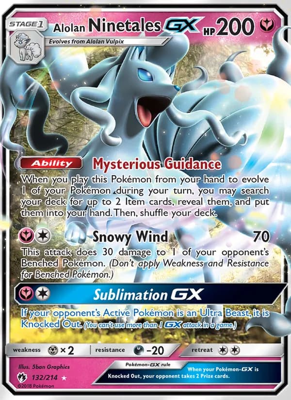 Alolan Ninetales GX card image