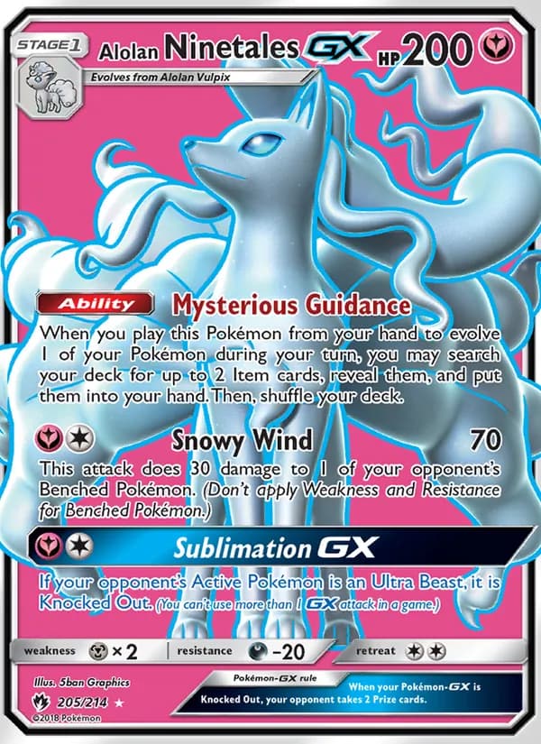 Alolan Ninetales GX card image