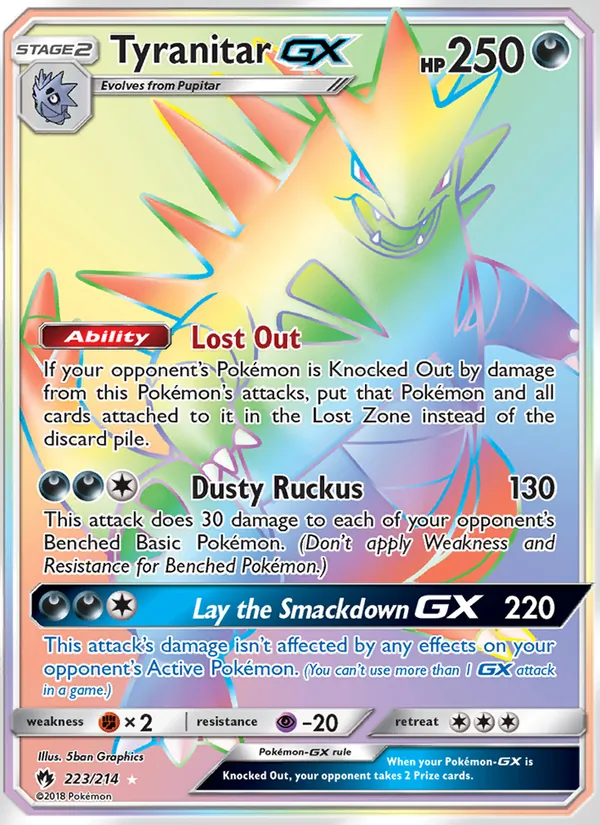 Tyranitar GX card image