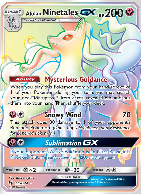Alolan Ninetales GX card image