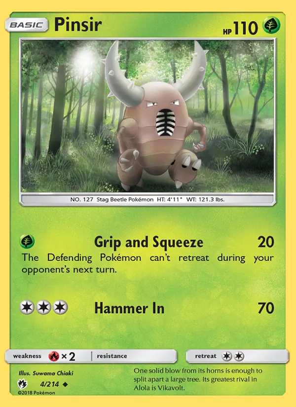 Pinsir card image