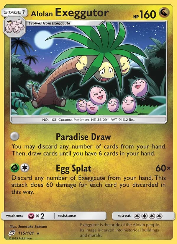 Alolan Exeggutor card image