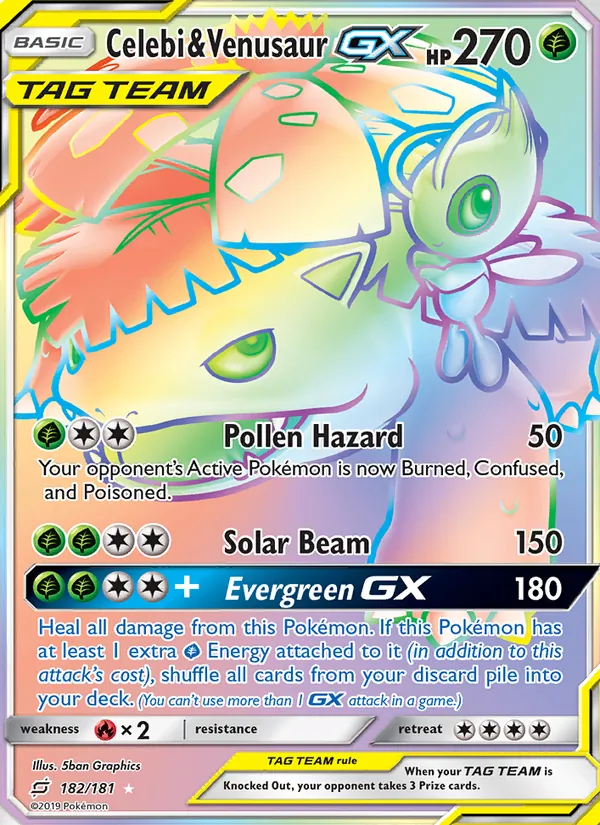 Celebi & Venusaur GX card image