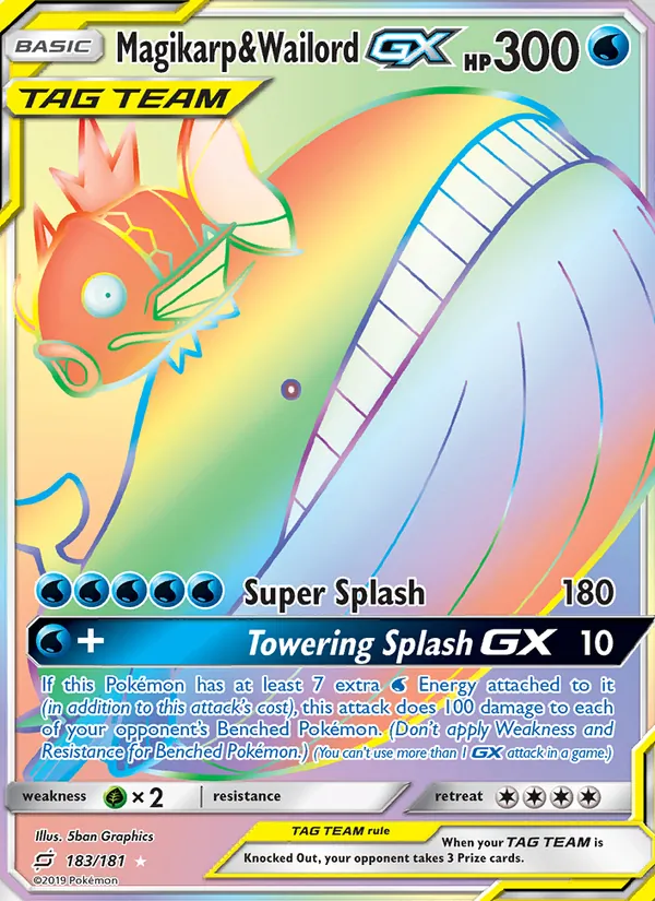 Magikarp & Wailord GX card image